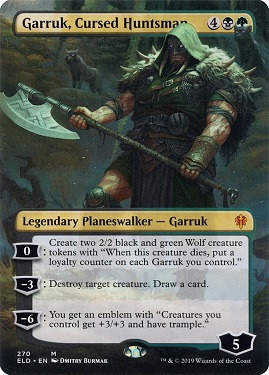 🔥 Garruk, Cursed Huntsman Throne of Eldraine Alternate Art